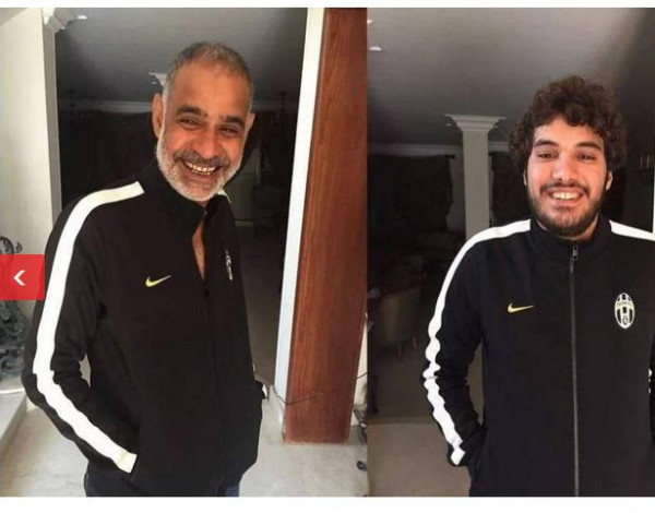 صورة طريفة.. إبن ممثل مصري شهير يتهمه بسرقة ملابسه