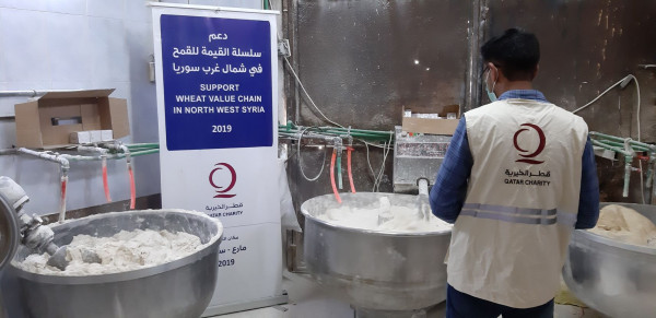"قطر الخيرية" تنفذ مشروعاً نوعياً لتعزيز الأمن الغذائي شمالي سوريا