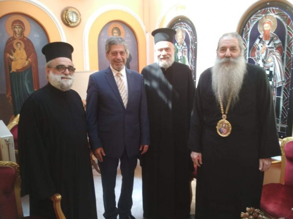 السفير طوباسي يلتقي متروبوليت الكنيسة الأرثوذكسية سيرافيم