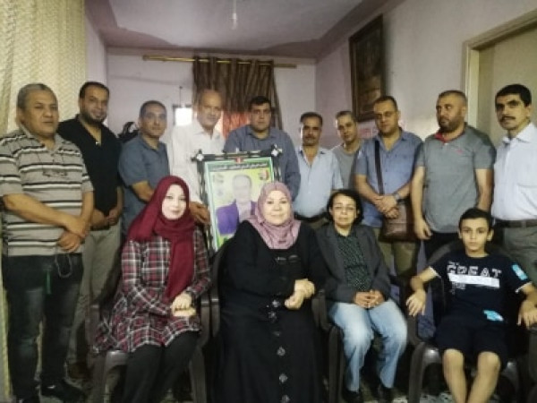 "الحركي للصحفيين" بشرق غزة يزور الزميل كامل حمادة