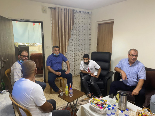 بركة وجبارين وكسيف يزورون الشاب محمد نصاصرة وعائلته بمدينة اللد