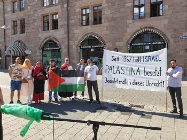 وقفة احتجاجية في مدينة "نوربيرغ" رفضا لمشروع الضم