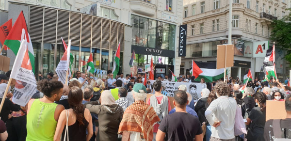 مؤسسات نمساوية وفلسطينية تنظم وقفة رفضاً لقرار الضم الاسرائيلي