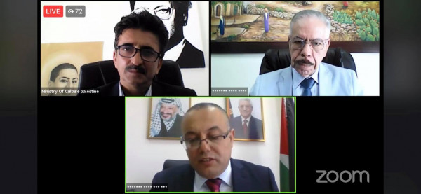 الوزير أبو سيف يُطلق ملتقى فلسطين الثالث للرواية العربية عبر الإنترنت