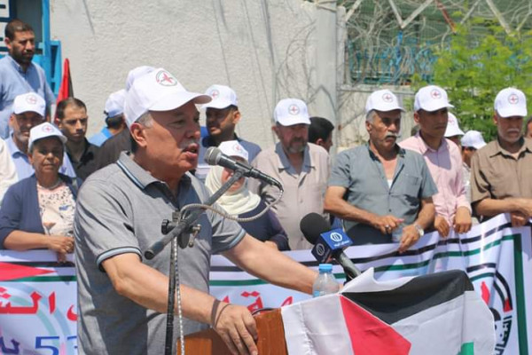 اللجنة الشعبية للاجئين بمخيم الشاطئ تهنئ جبهة النضال الشعبي بذكرى انطلاقتها الـ53