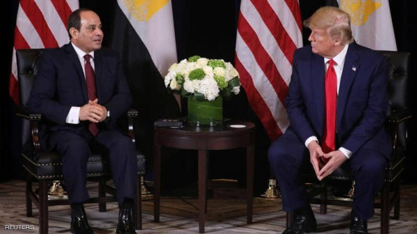 السيسي يبحث مع الرئيس الأمريكي هاتفياً تطورات القضية الليبية وأزمة سد النهضة