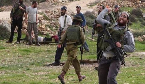 مستوطنون بحماية جنود الاحتلال يهاجمون عائلة الناشط أبو شمسية