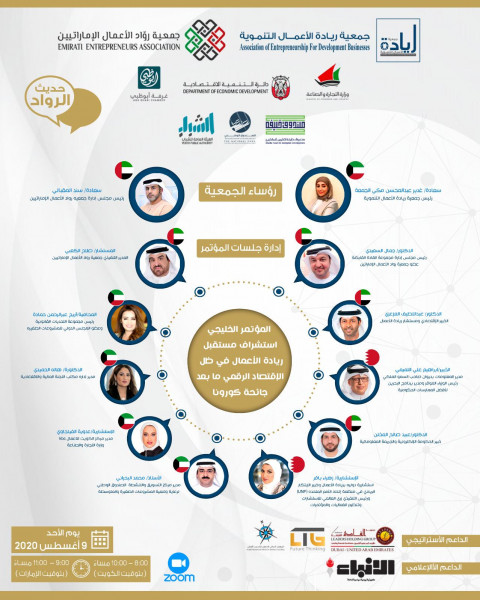 جمعية رواد الأعمال الإماراتيين تنظم المؤتمر الخليجي" استشراف مستقبل ريادة الأعمال"