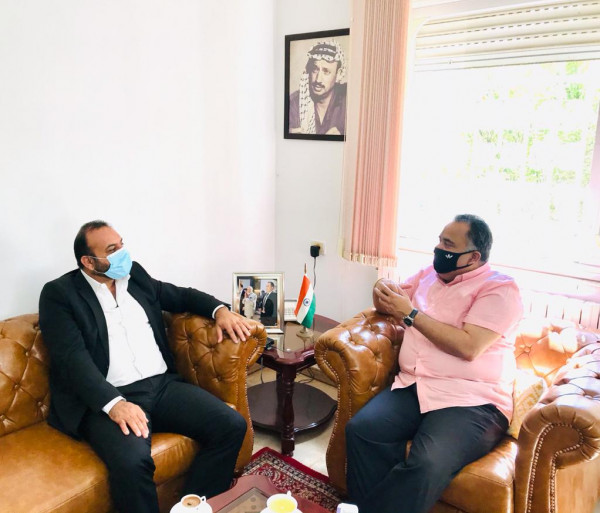 مراد السوداني يلتقي السفير الهندي في رام الله