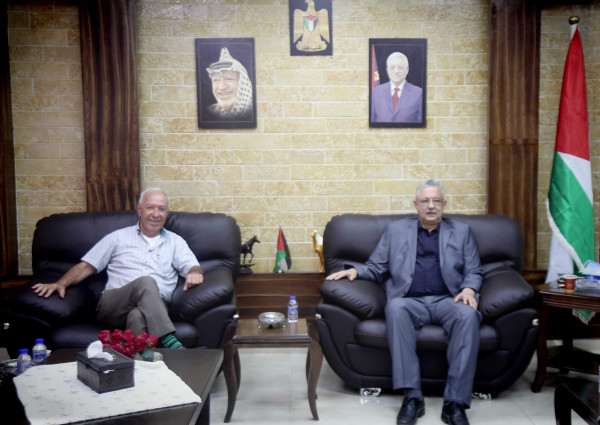 محافظ طولكرم يلتقي رئيس مجلس أمناء جامعة فلسطين التقنية خضوري