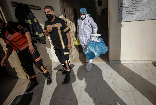 الخدمات الطبية تنظم حملة توعوية تستهدف حواجز الشرطة والأمن الوطني شمال غزة
