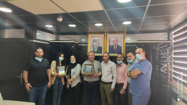 لقاء عمل يجمع الاتحاد العام لنقابات عمال فلسطين مع إدارة مشفى الهلال بالبيرة
