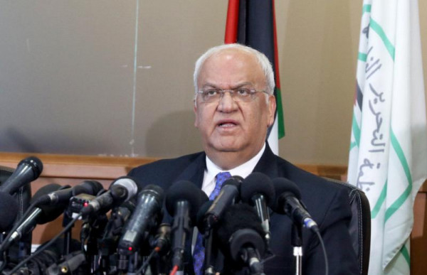 عريقات يطلع القائم بأعمال سفير سلطنة عمان على آخر مستجدات الوضع الفلسطيني