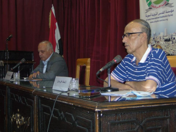 جبهة النضال الشعبي الفلسطيني تشارك بمحاضرة علمية نظّمتها مؤسسة القدس الدولية