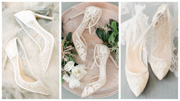 أشكال مختلفة لأحذية العروس وطريقة اختيارها