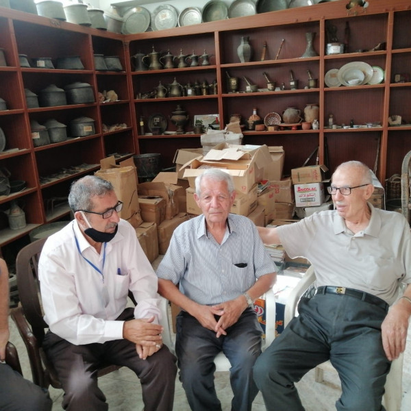 رئيس متحف فلسطين محمود دكور يستقبل الإعلامي محمد درويش