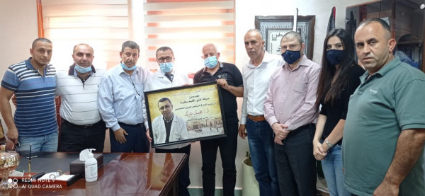 إقليم سلفيت: تكريم المُدير الطبي لمُستشفى العربي التخصصي