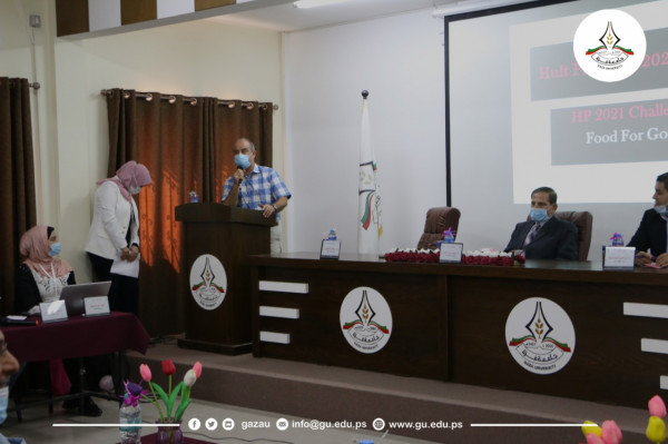 فريق هالت برايز بجامعة غزة يعقد لقاءً تعريفياً للفرق المشاركة في المسابقة