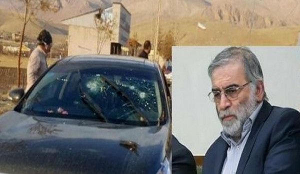 وسائل إعلام تنشر صوراً لما تبقى من سيارة اغتيال العالم الإيراني "فخري زادة"
