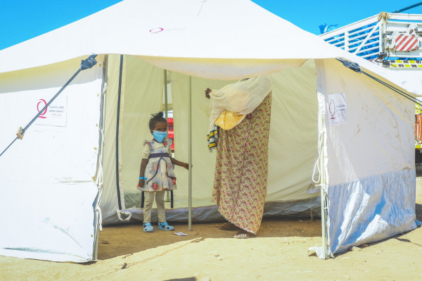 قطر الخيرية توزع الدفعة الأولى من مساعداتها الإغاثية للاجئين الإثيوبيين ‏بالسودان