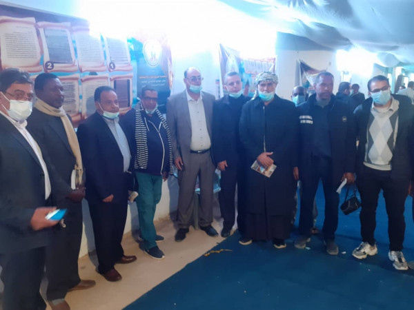 وفد مكون من كادر القنصلية الفلسطينية في ليبيا يزور معرضاً بإشراف مجلس الوزراء