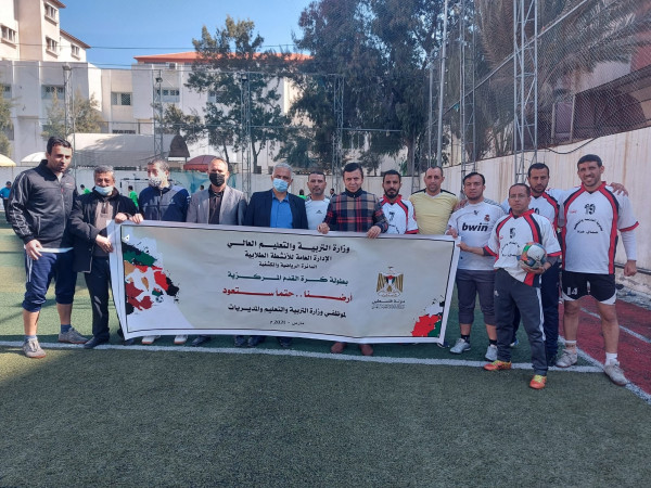 مديرية شمال غزة تحصد المركز الأول في بطولة كرة قدم الخماسي