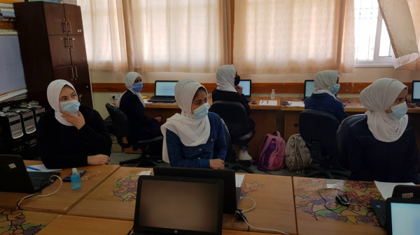 وفد من وزارة التعليم ومديرية شمال غزة يتفقدان تطبق الدراسة الدولية PISA
