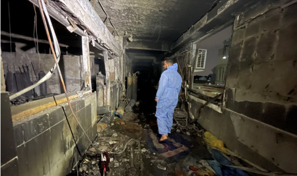 الرئيس الفلسطيني يُعزّي نظيره العراقي بضحايا حريق مستشفى ابن الخطيب