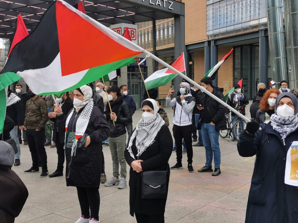 برلين: وقفة شعبية فلسطينية لدعم صمود اهالي القدس