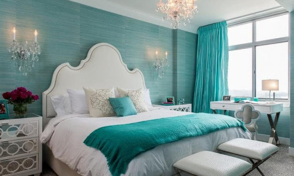 إليك أجمل ديكورات غرف النوم بألوان صيفية