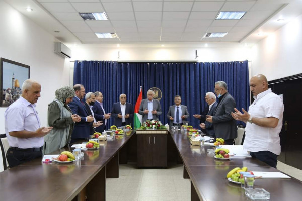 اسماعيل جبر يترأس اجتماع محافظي المحافظات الشمالية