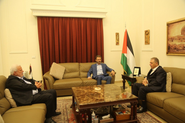 السفير دبور يستقبل ممثل حركة الجهاد الإسلامي في لبنان