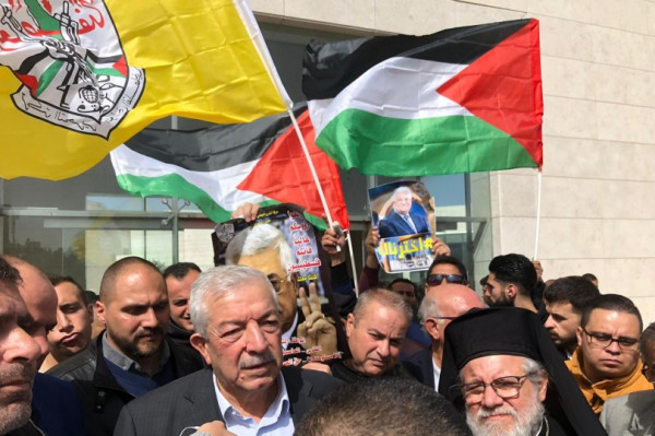نابلس: مهرجان حاشد دعما للرئيس والقدس وبيتا والأسرى
