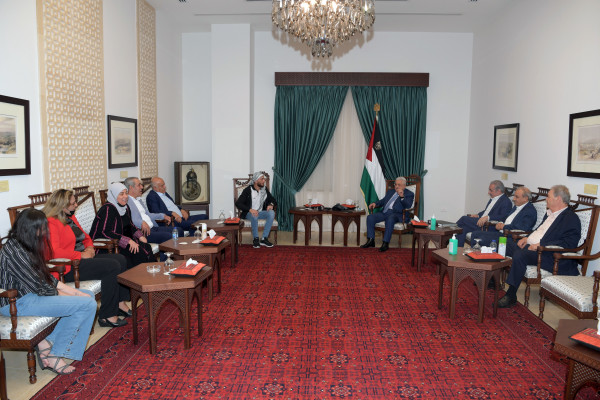 خلال استقبال "الغضنفر"..الرئيس عباس: لن يكون هناك سلام ولا استقرار بالمنطقة إلا بتحرير الأسرى