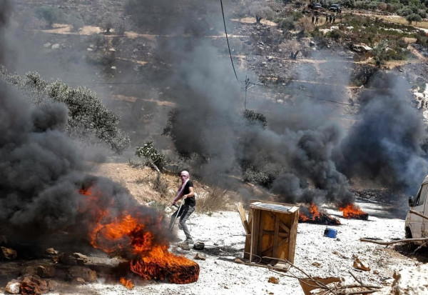 شهيد و21 إصابة خلال مواجهات مع قوات الاحتلال جنوب نابلس