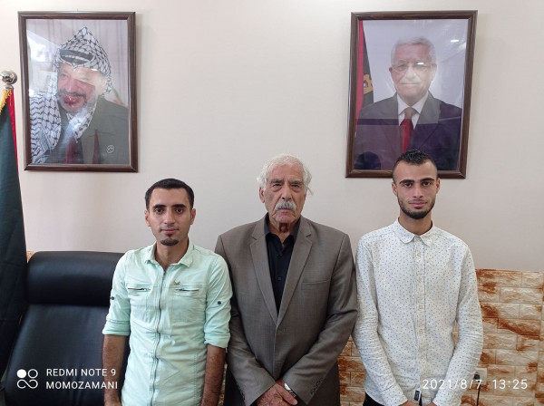 فريق الحنّون الإعلامي ينفذ زيارة لمحافظ غزة إبراهيم أبو النجا