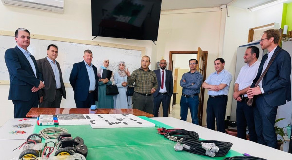 البوليتكنك تستقبل وفداً من مؤسسة التعاون الألماني والهيئة الوطنية للاعتماد والجودة