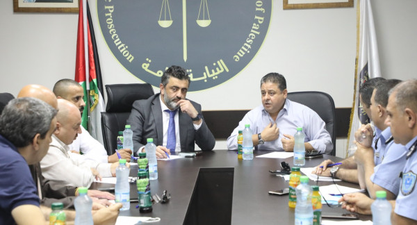 دائرة تنفيذ الأحكام الجزائية تعقد اجتماعاً مع ممثلي مأموري الضبط القضائي والخدمات الطبية العسكرية