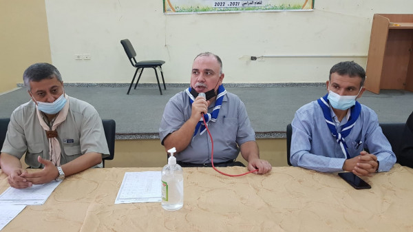 مديرية التعليم - شمال غزة تعقد اجتماعاً خاصاً بقادة وقائدات الفرق الكشفية في المدارس