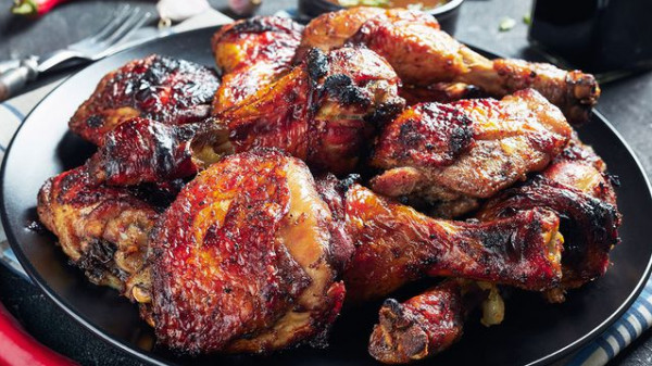 دجاج على الفحم على طريقة المطاعم