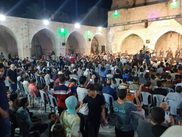 شاهد: أجواء الاحتفال بالمولد النبوي في المسجد العمري الكبير بغزة