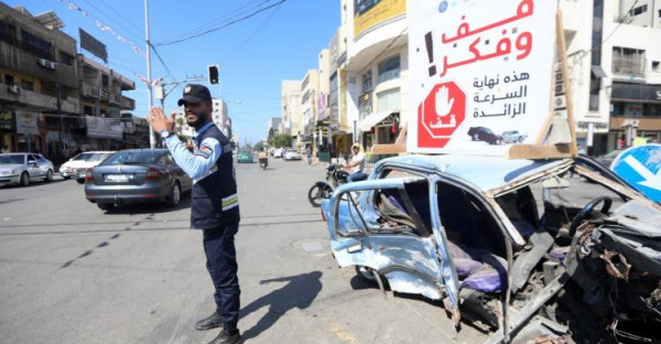 4 إصابات بـ 11 حادث سير في غزة