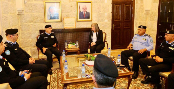معايعة تستقبل مدير عام الشرطة الفلسطينية