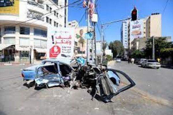 "المرور" بغزة : 43 إصابة في 60 حادث سير خلال الأسبوع الماضي