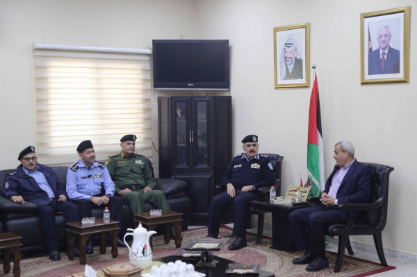 محافظ قلقيلية يلتقي مدير عام الشرطة اللواء يوسف الحلو