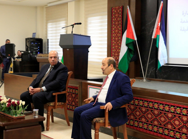 أبو زيد يستقبل نظيره الأردني في المدرسة الوطنية الفلسطينية للإدارة
