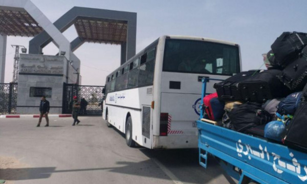 غزة: مغادرة 2475 مسـافراً ووصول 2713 عائدًا عبر معبر رفح