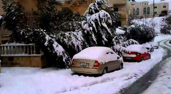 الأردن: زخات من الثلج فوق المرتفعات التي تزيد عن ألف متر غداً الأربعاء