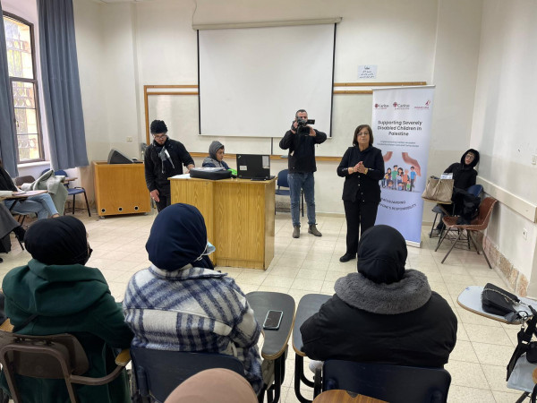 الاتحاد العام لذوي الاعاقة ومؤسسة كاريتاس القدس ينفذون تدريباً لطلبة جامعة بيت لحم