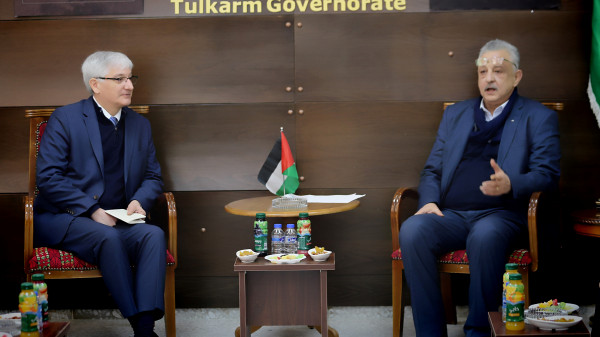 أبو بكر يطلع القنصل التركي العام لدى فلسطين على واقع محافظة طولكرم